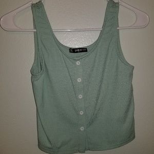 Mint crop top